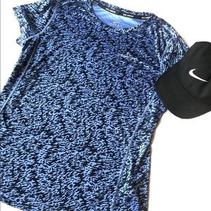 NIKE Dri-fit Running Short Sleeve Top Size Medium